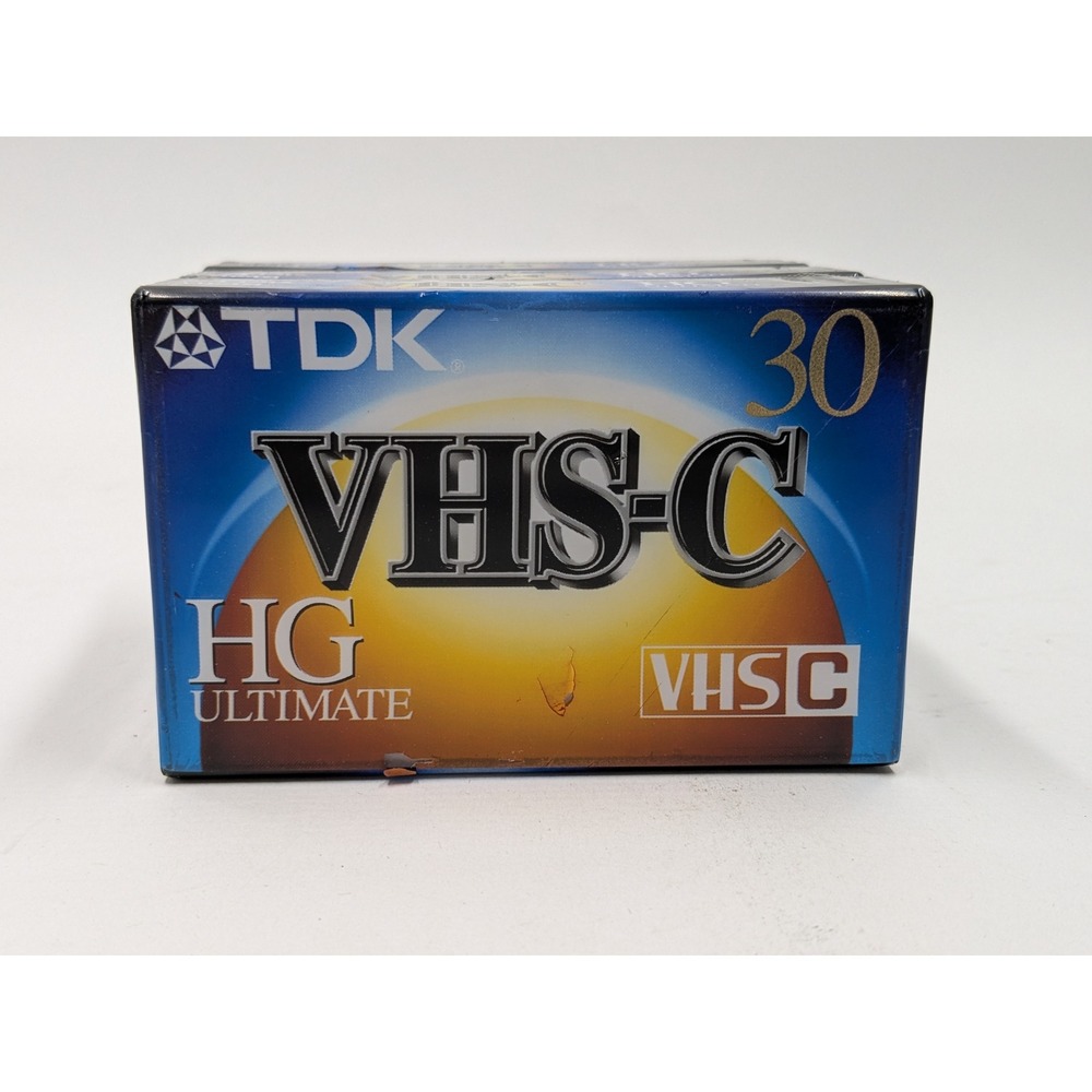 Lot of 3 TDK VHS-C HG Ultimate TC-30 High Grade Camcorder Video Tapes Sealed